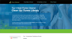Desktop Screenshot of itunescleaner.net