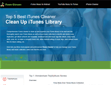 Tablet Screenshot of itunescleaner.net